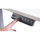 Victor - Bureau debout electrique compact reglable en hauteur, 3' de large, blanc-4-Fonction de reglage de la memoire