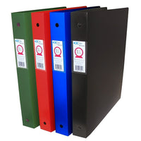 Filemode Extra Thick Poly Binder, Red, 1.5" Ring, 6 Pack-Colour: Red