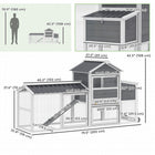 PawHut Chicken Coop with Wheels, 80" L Mobile Hen House with Run-Removable tray makes daily cleaning quick