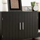 PawHut Cat Litter Box Enclosure End Table with Scratcher - Black-Colour: Black 