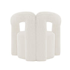 Manhattan Comfort - Darian fauteuil d’appoint moderne en bouclé 32,68" crème - lot de 2-Livré chez vous entièrement assemblé ! Aucun assemblage requis