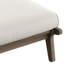 Modway Saratoga Outdoor Teak Wood Chair and Ottoman Set - Pebble-10