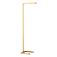 Hudson&Canal - Lampadaire à DEL intégré Malin (132 cm) avec abat-jour en métal - Laiton-Design moderne et tendance pour votre salon, votre bureau, votre chambre ou votre coin lecture