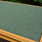 PawHut - Clapier à lapin en bois - cage pour lapin d’intérieur et d’extérieur avec plateau-Couleur : Jaune et Vert 