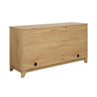 Manhattan Comfort Sheridan 59.05" Mid-Century Modern Sideboard Cabinet - Nature-Home Assembly Required. All Hardware Included
