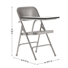 Flash Furniture Premium Steel Folding Chair with Right Handed Tablet Arm-Designed for Commercial Use