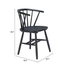 Zuo Stenger Dining Chair - Black - Set of 2-6