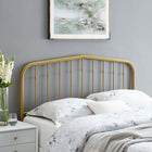 Modway Lennon Metal Twin Headboard - Gold-Powder Coated Iron Construction