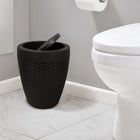 Modern Homes 7L Round Bath Bin - Brown-Colour: Brown