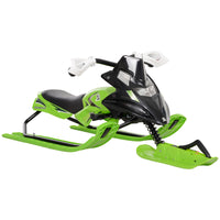 Soozier - luge de course pour enfants avec siège en caoutchouc rembourré - vert-Luge de neige en matériau solide au design moderne et tendance 