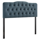 Modway Annabel Stain-Resistant Performance Velvet Full Headboard - Cadet Blue-Stain-Resistant Performance Velvet