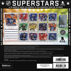 DateWorks - 2026 Mini Calendrier Mural 16 Mois - 7 po x 7 po - Superstars de la LNH - Bilingue -13 images de haute qualité imprimées sur du papier Premium