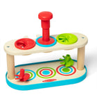 Melissa & Doug Match & Push Spinning Tops Wooden Toy-Great for teaching cause-and-effect and promoting color recognition, matching, and fine-motor skills