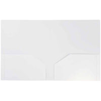 JAM Paper - Chemises scolaires à deux pochettes en plastique robuste - blanc - Paquet de 6-Couleur : vert citron.
