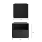 Nexera - Table de chevet Hunter, Noir-6