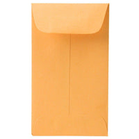 Jam Paper #3 Coin Business Colored Envelopes - 2 1/2" H x 4 1/4" W - Brown Kraft Manila - 50 Pack-Color: Brown Kraft