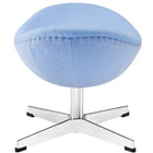 Modway Glove Wool Ottoman - Baby Blue-Re-enforced Fiberglass Frame