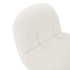 Manhattan Comfort - Edina fauteuil d’appoint moderne en bouclé blanc 28,74" (paquet de 2)-10