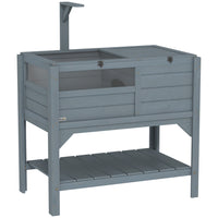 PawHut - Maison en bois pour tortue d’intérieur avec étagère, cadre pour lampe et plateau-Deux couvercles ouvrables POUR un nettoyage facile, conception verrouillable POUR la sécurité