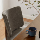 Modway Alba Armless Upholstered Dining Chairs - Taupe - 2 Pack-Assembly Required