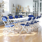 Flash Furniture – Chaise pliante en plastique pour enfants, bleu, 10/paquet-Dimensions : 20 1/2 haut. x 13 larg. x 14 prof. (po)
