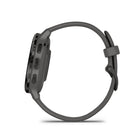 Garmin - Venu 3S - 41mm Lunette Gray en acier inoxydable avec boîtier gris foncé et bracelet en silicone gris foncé-Taille physique 41 x 41 x 12 mm; Convient aux poignets d'une circonférence de 110 à 175 mm