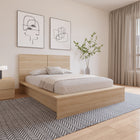 Nexera James Headboard - Full Size - Natural Blonde Oak-Warranty Included: For added peace of mind, this headboard comes with a one-year warranty, ensuring a stylish and functional upgrade to your bedroom