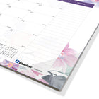 Blueline 2026 Passion Monthly Desk Pad Calendar - 17-3/4" x 10-7/8" - Bilingual-One month on each sheet, one block per day