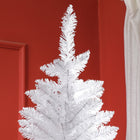 HOMCOM - Arbre de Noël artificiel de 7pi de haut avec base en acier - blanc-Couleur : blanc 