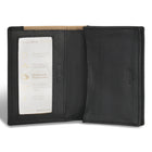 Champs Iconic Leather Cardholder - Black/Ivory-Easy access ID Window