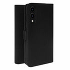 Blu Element - Étui Folio 2-en-1 pour Galaxy S25 Edge – Noir-Ajustement précis et accès facile à tous les ports