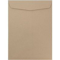 JAM Paper 10 x 13 Open End Catalog Envelopes with Gum Closure, Recycled Brown Kraft, 25 Pack (6315603A)-Brown Kraft Open End Catalog Envelopes