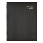 Brownline 2027 14-Month Monthly Planner CoilPro Hard Cover - 11" x 8-1/2" - Black-One month per spread, one block per day