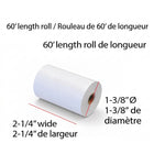 Eddie's Thermal Paper Roll - 2-1/4" x 60' - 50 Pack (BPA Free)-Features an end-of-roll red line indicator