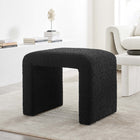Modway - Simba Tissu Boucle Tabouret en cascade - Noir-Conception des cascades
