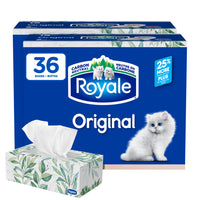 Royale Original 2-Ply Facial Tissues - 36 Pack-Canadians have been reaching for Royale Original 2-Ply facial tissue for over 60 years! Kitten-y Soft and strong, it's the all-purpose facial tissue you can always depend on