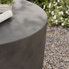 Modway Brion Round Indoor/Outdoor Patio Concrete Coffee Table - Grey-Indoor/Outdoor Design