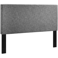 Modway Taylor Upholstered Linen Fabric Full/Queen Headboard - Light Grey-Full / Queen Size Headboard
