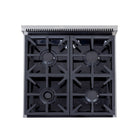 Kucht 24" KFX-X Series Pro Style Propane Gas Range - Stainless Steel-Liquid propane convertible