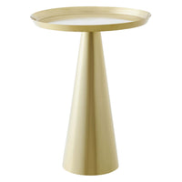 Modway Maren Round Side Table - Brass-Iron Side Table
