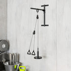 Soozier Weight Cable Pulley System for LAT Pull Down - Biceps Curl - Red-Dual silent pulley system allows for more creative and customized training routines 