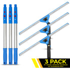 Gritt Commercial Window Washing Kit - 18" Swivel Window Squeegee - 20" Pole Handle - 3 Pack-Tools easily attach to the included telescopic 6' pole