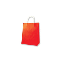 Millbrook Studios Kraft Bags - Medium - Red - 12 Pack (00500)-10.13" x 4.75" x 7.88"