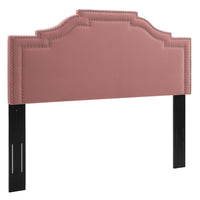 Modway Lucia Performance Velvet King/California King Headboard - Dusty Rose-King/California King Size Headboard