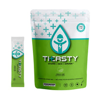 Thersty Hydration Drink Mix Pouch - Lemon Lime-Contains sea salt, vitamins C, B vitamins, BCAA's and essential electrolytes