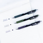 Pentel - EnerGel Couleurs Sombres Rétractable Stylo à Encre Gel, (0,7mm) Pointe en Métal, Encre Bordeaux-Noir, 10PC Paque-Pointe 0,7mm en acier inoxydable.