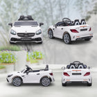 Aosom 12V Mercedes SLC 300 Kids Electric Ride-on Car with Remote Control - White-Two-speed setting (manual) or three-speed setting (remote control) with a max speed of 3.1 mph(5 km/h) 