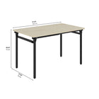 Ceha Canada KMH Folding Table - 28" H x 47" L x  27.5" W - Black -NO ASSEMBLY REQUIRED: Ready to use right out of the box—perfect for quick setup