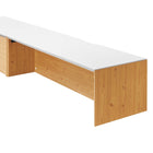 Modway Kinetic 49" Wall-Mount Office Desk With Cabinet and Shelf - White Natural-7