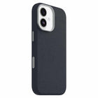 OtterBox Symmetry Cactus Leather Compatible with MagSafe Case with Camera Control for iPhone 17 - Riverside Blue-Made with ethical, beautiful, durable cactus-based leather substitute by Desserto